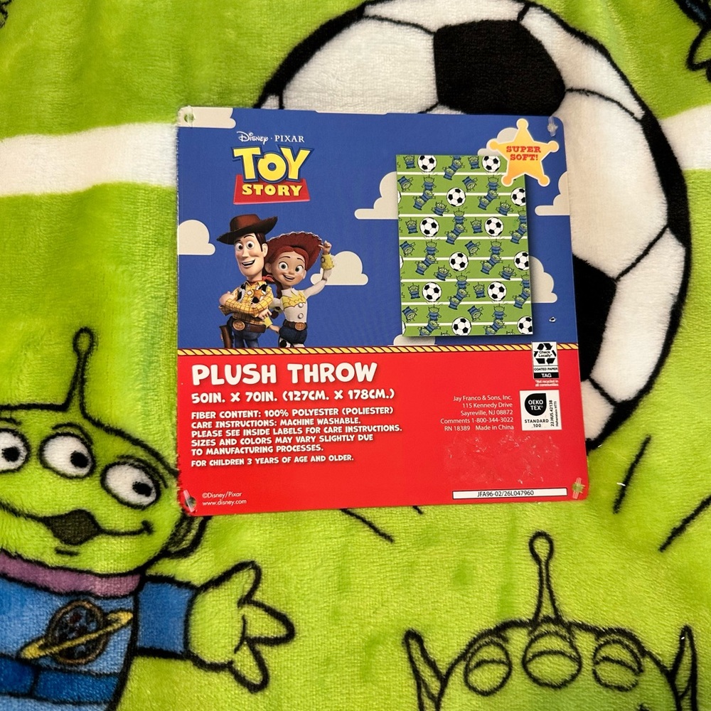 Disney Toy Story Plush Throw Blanket - Green